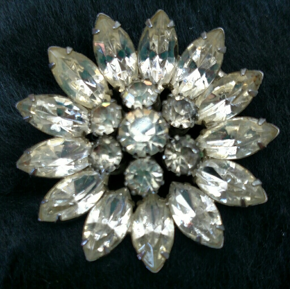 VINTAGE Rhinestone Pendant - Picture 3 of 3